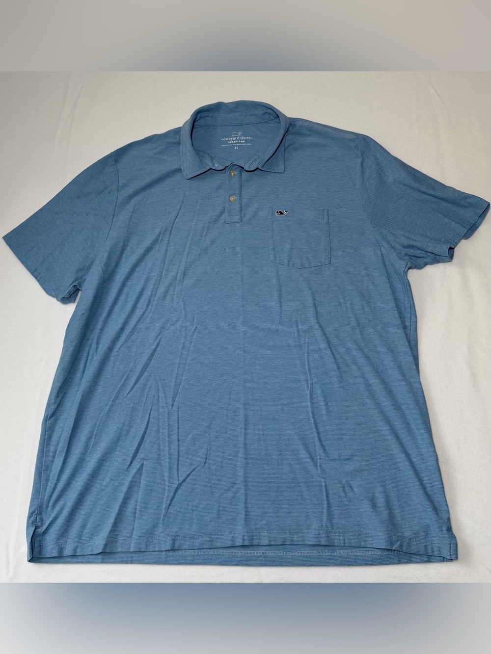 Vineyard Vines Light Blue Short-Sleeve Pocket Polo